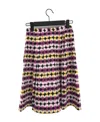 Max Mara Pleated Skirt In Multicolor