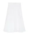 Max Mara Pleated Skirt In White