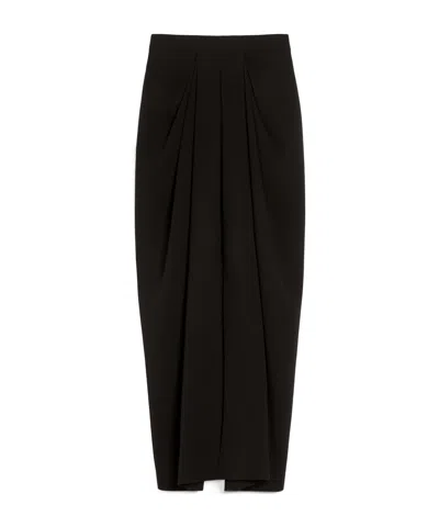 Max Mara Pleated Skirts In Black