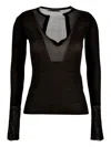 Max Mara Pleated Top In Black