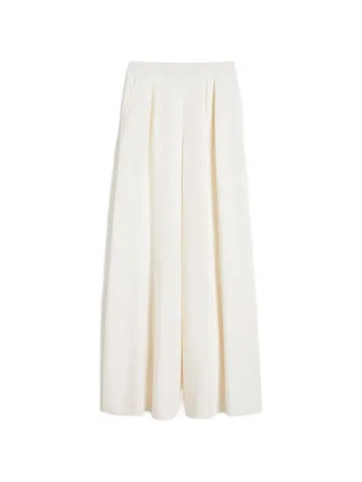 Max Mara Pleated Trouser In Yellow