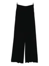 Max Mara Pleated Trousers In Black