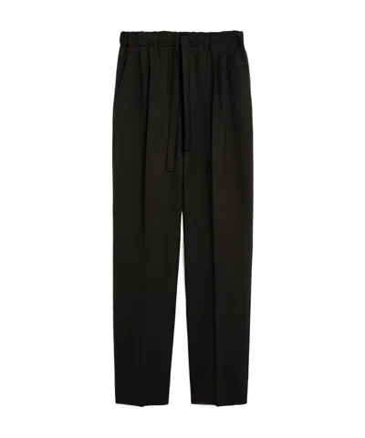 Max Mara Pleated Trousers In Black