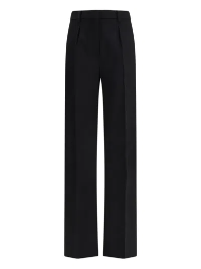 Max Mara Pleated Trousers In Black