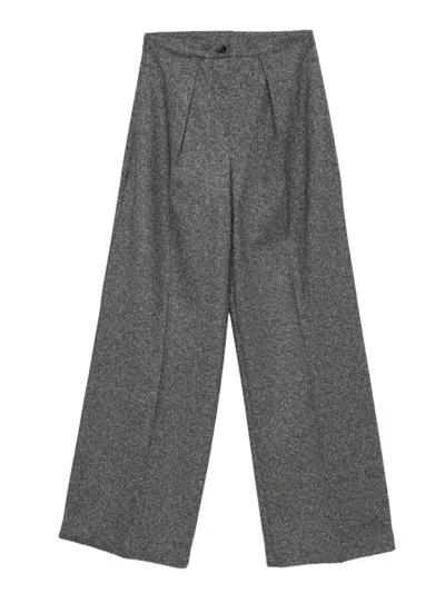 Max Mara Pleated Trousers In Blue