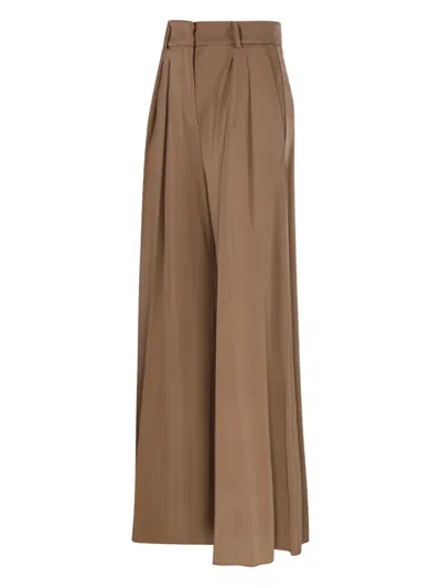 Max Mara Pleated Trousers In Brown
