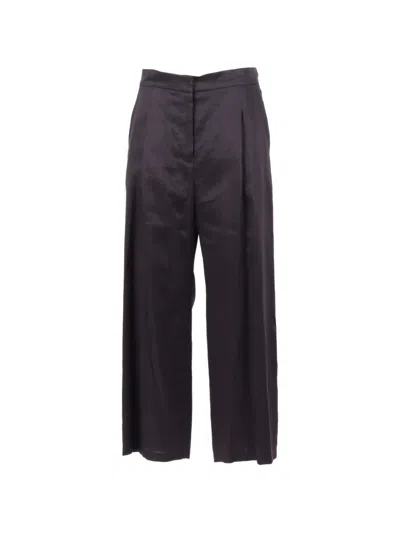 Max Mara Pleated Trousers In Brown