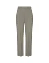 Max Mara Pleated Trousers In Gray