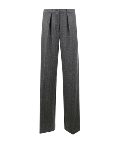 Max Mara Pleated Trousers In Gray