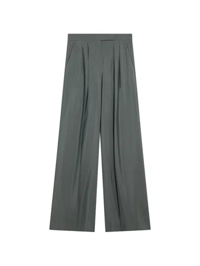 Max Mara Pleated Trousers In Green