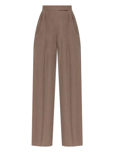 Max Mara Mxmquorum Pants In Burgundy
