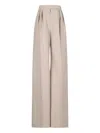 Max Mara Belt Loop Casual Pants In Neutral