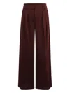 Max Mara Pleated Trousers In Red