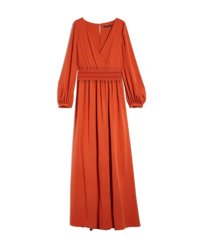 MAX MARA PLEATED-WAIST MAXI DRESS