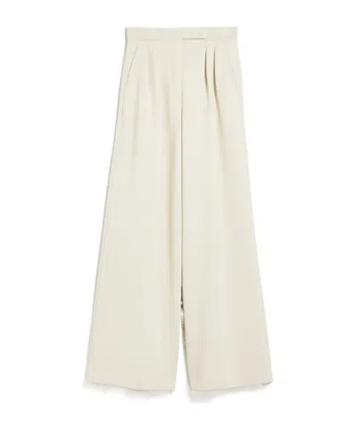 MAX MARA PLEATED WIDE-LEG CASUAL PANTS