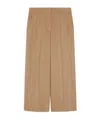 Max Mara Pleated Wool Casual Pants In Nude