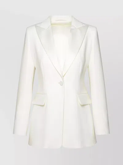 Max Mara 'plinio' Acetate Blend Jacket In White