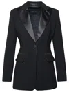 Max Mara 'plinio' Black Acetate Blend Jacket In Black