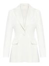 Max Mara Plinio Cady Single Breasted Jacket In White