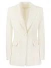 MAX MARA MAX MARA PLINIO SINGLE BREASTED CADY TUXEDO JACKET