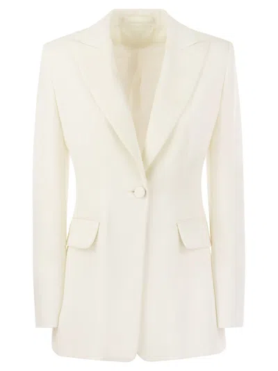 MAX MARA MAX MARA PLINIO SINGLE BREASTED CADY TUXEDO JACKET