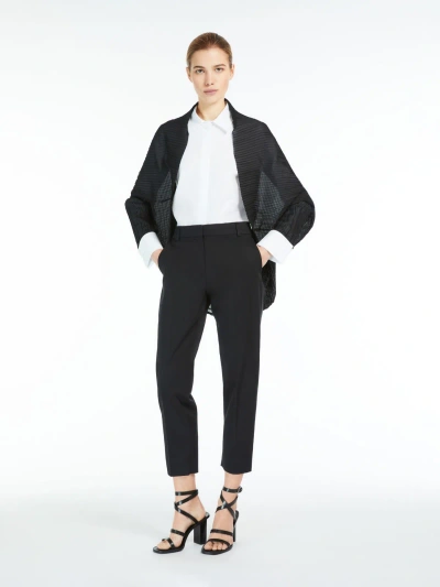 Max Mara Plissé-pleated Shrug In Black