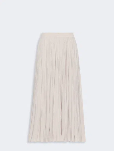 Max Mara Plissé-pleated Skirt In Neutral