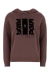 Max Mara Felpa Sfinge In Lana Prugna  Donna In Malva