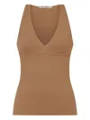 Max Mara Halterneck Fitted Silhouette Tops With Seam Detailing