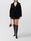 Max Mara Plush Teddy Coat Olga Style In Black