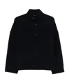 Max Mara Pocket Button Jacket In Black