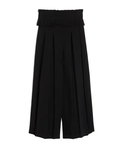 Max Mara Pocket Casual Pants In Black