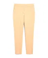 Max Mara Tailored Fit Trousers In Viscose Jersey In Yellow