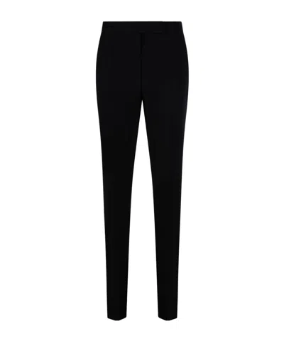 Max Mara Pleat Detailed Tapered Trousers In Black