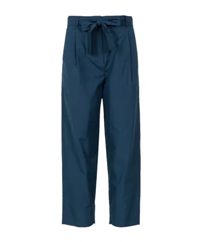 Max Mara Pocket Casual Pants In Blue