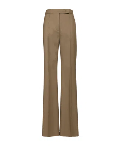Max Mara Pocket Casual Pants In Brown