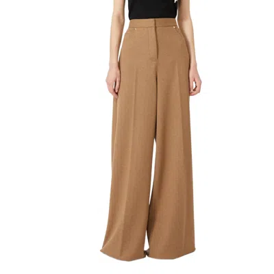 Max Mara Pocket Casual Pants In Brown