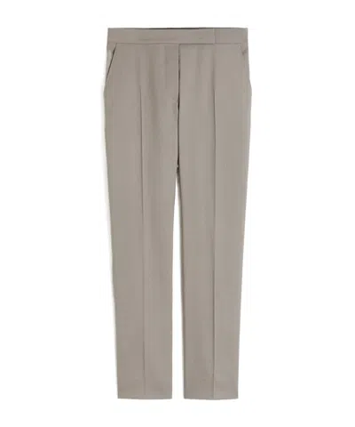 Max Mara Pocket Casual Pants In Gray