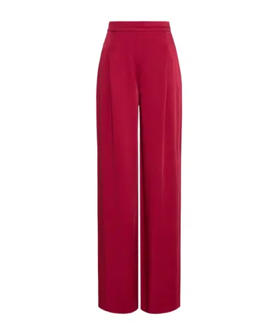 Max Mara Pocket Casual Pants In Red