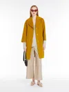 Max Mara Pocket-detail Wool Coat In Ochre