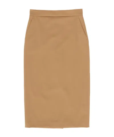 Max Mara Pocket Skirt In Brown