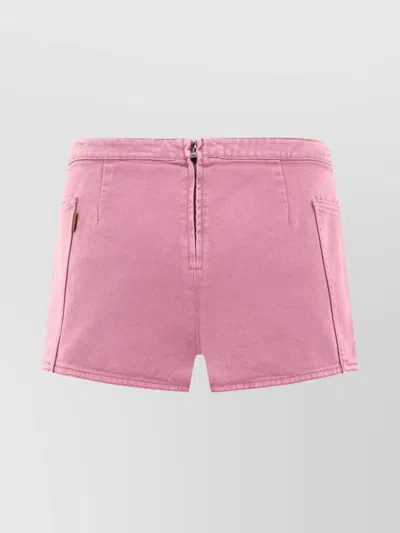 Max Mara "pocketed Alibi" Shorts In Pink