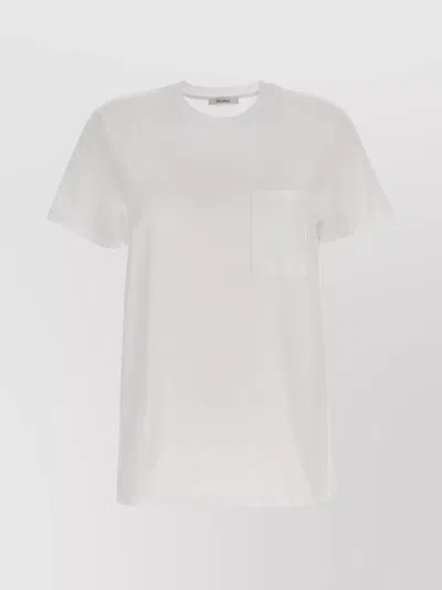 MAX MARA POCKETED ROUND NECK SHORT SLEEVE T-SHIRT