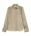 Max Mara Sfilata Nola Silk Shirt In Nude