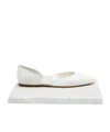 Max Mara Pointed Ballet Shoes In White
