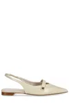 Max Mara Woman Ballet Flats Cream Size 8 Leather In Beige