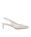 Max Mara Pointed High-heeled Sandals In White