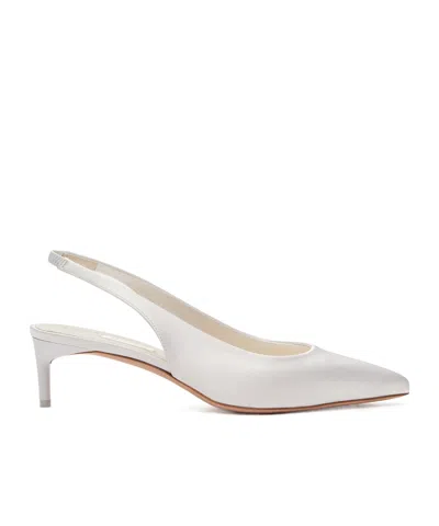 Max Mara Pointed High-heeled Sandals In White