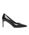 Max Mara Phyllis 80 Leather Pumps In Black