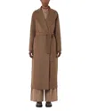 Max Mara Poldo Brown Wool Coat In Brown